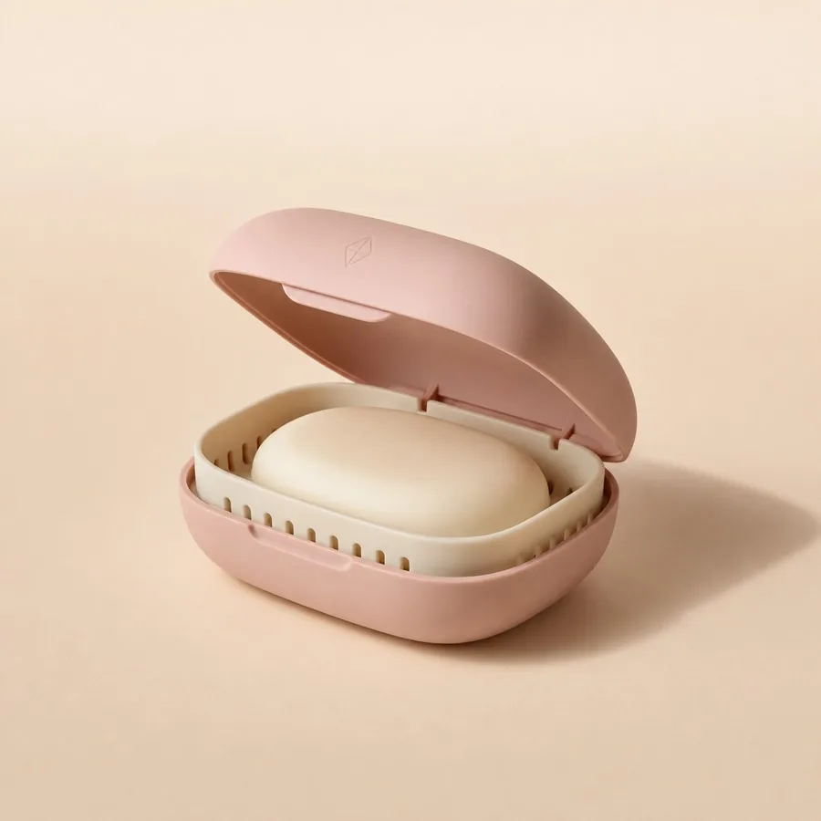 Cream travel case for cosmetics